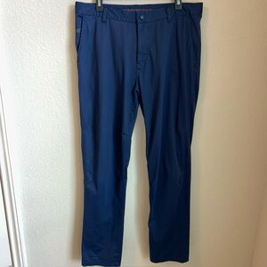 RHONE Navy Blue Chino Performance Golf Commuter Pants Size 35x32